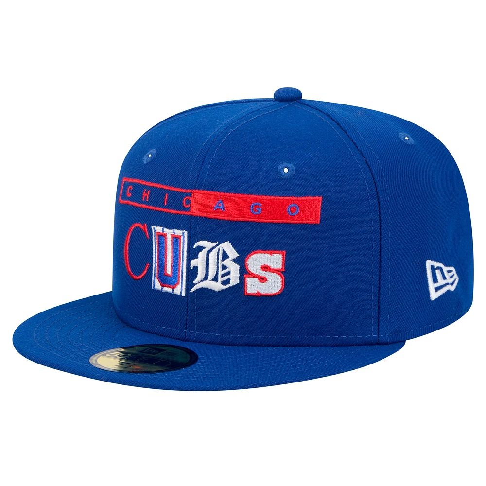 Men's New Era Royal Chicago Cubs Ransom 59FIFTY Fitted Hat