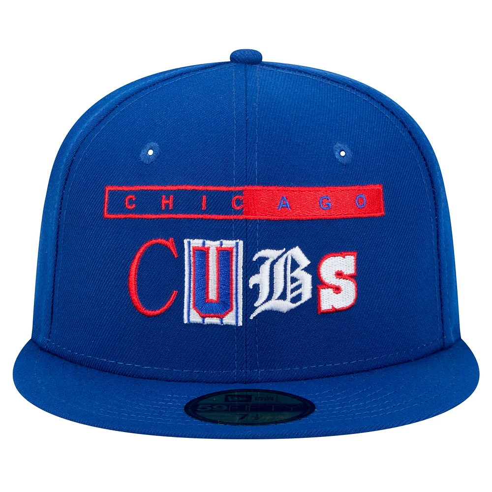 Men's New Era Royal Chicago Cubs Ransom 59FIFTY Fitted Hat