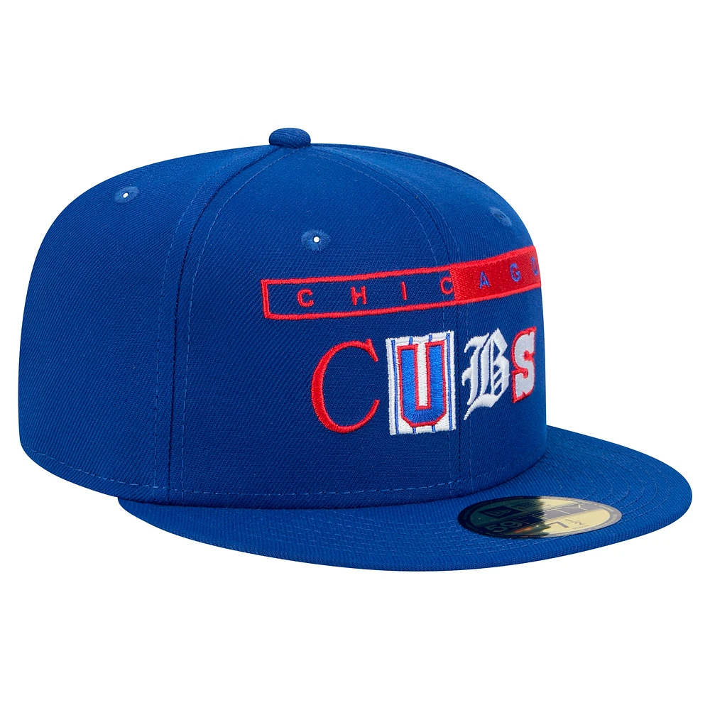 Men's New Era Royal Chicago Cubs Ransom 59FIFTY Fitted Hat