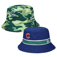 Casquette New Era Royal Chicago Cubs Reverse pour homme