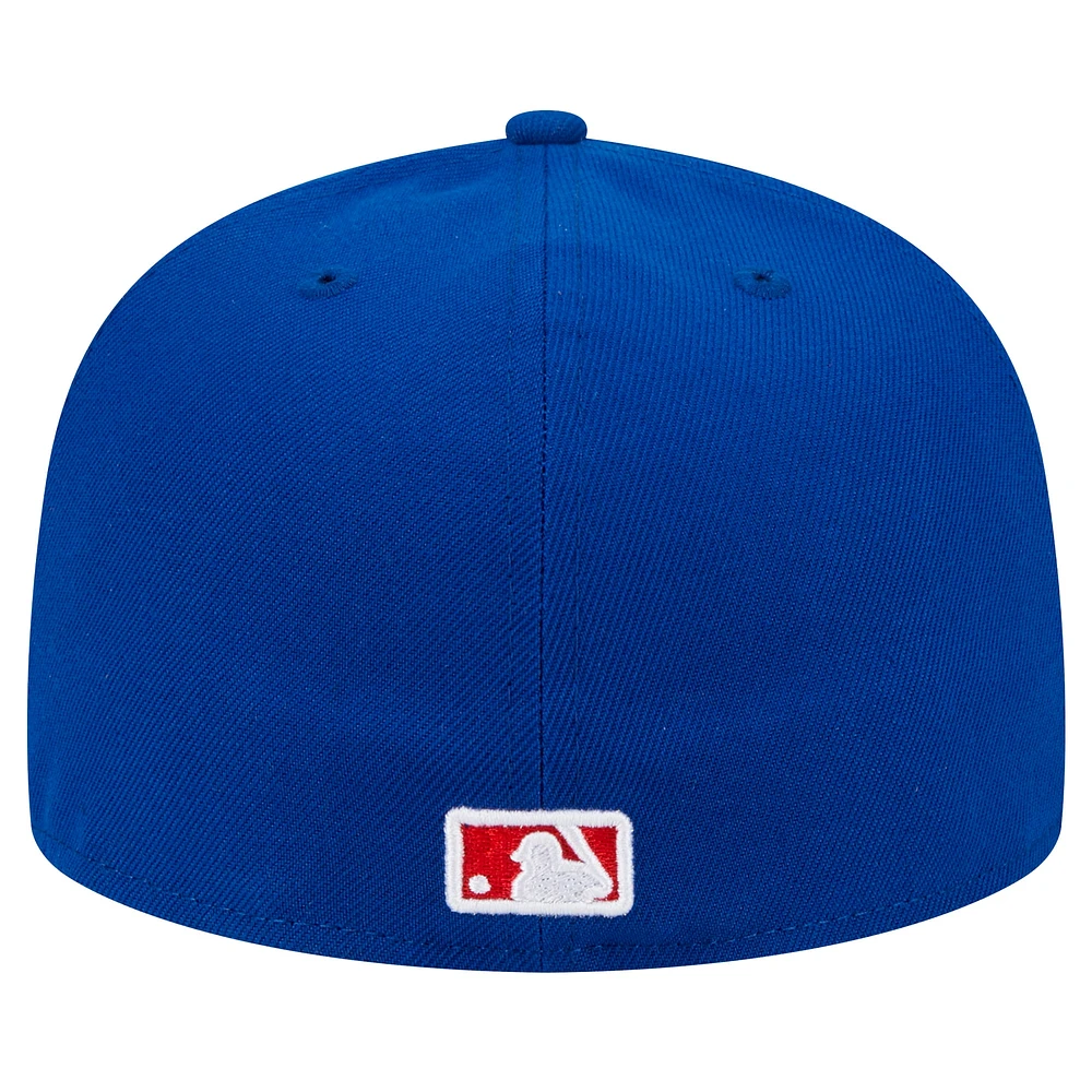 Casquette ajustée 59FIFTY Royal Chicago Cubs de New Era pour homme