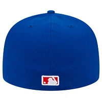 Casquette ajustée 59FIFTY Royal Chicago Cubs de New Era pour homme