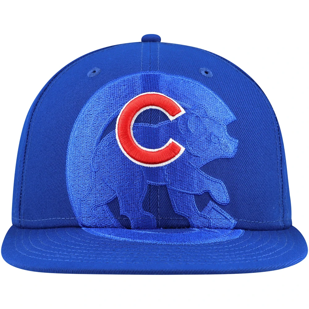 Men's New Era Royal Chicago Cubs Shadow Logo 59FIFTY Fitted Hat