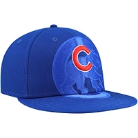 Casquette ajustée 59FIFTY avec logo ombré des Royal Chicago Cubs New Era pour hommes