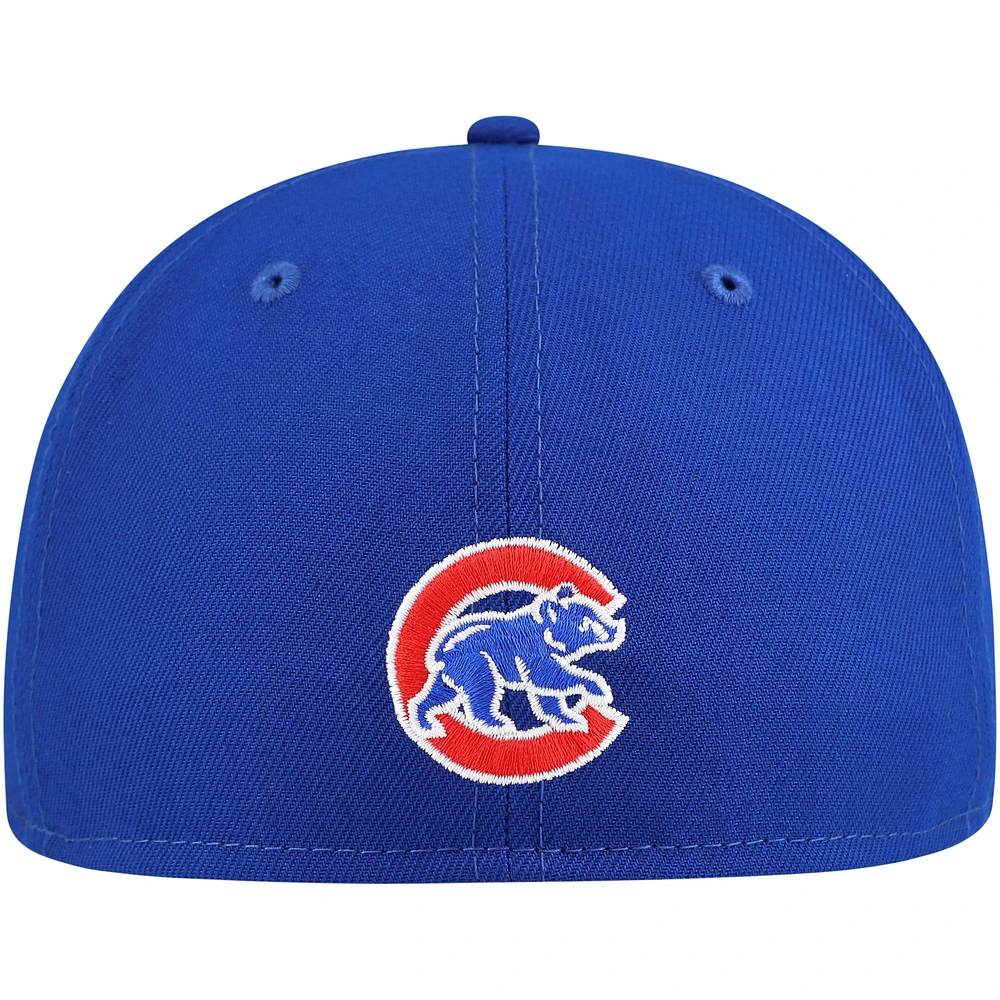 Men's New Era Royal Chicago Cubs Shadow Logo 59FIFTY Fitted Hat