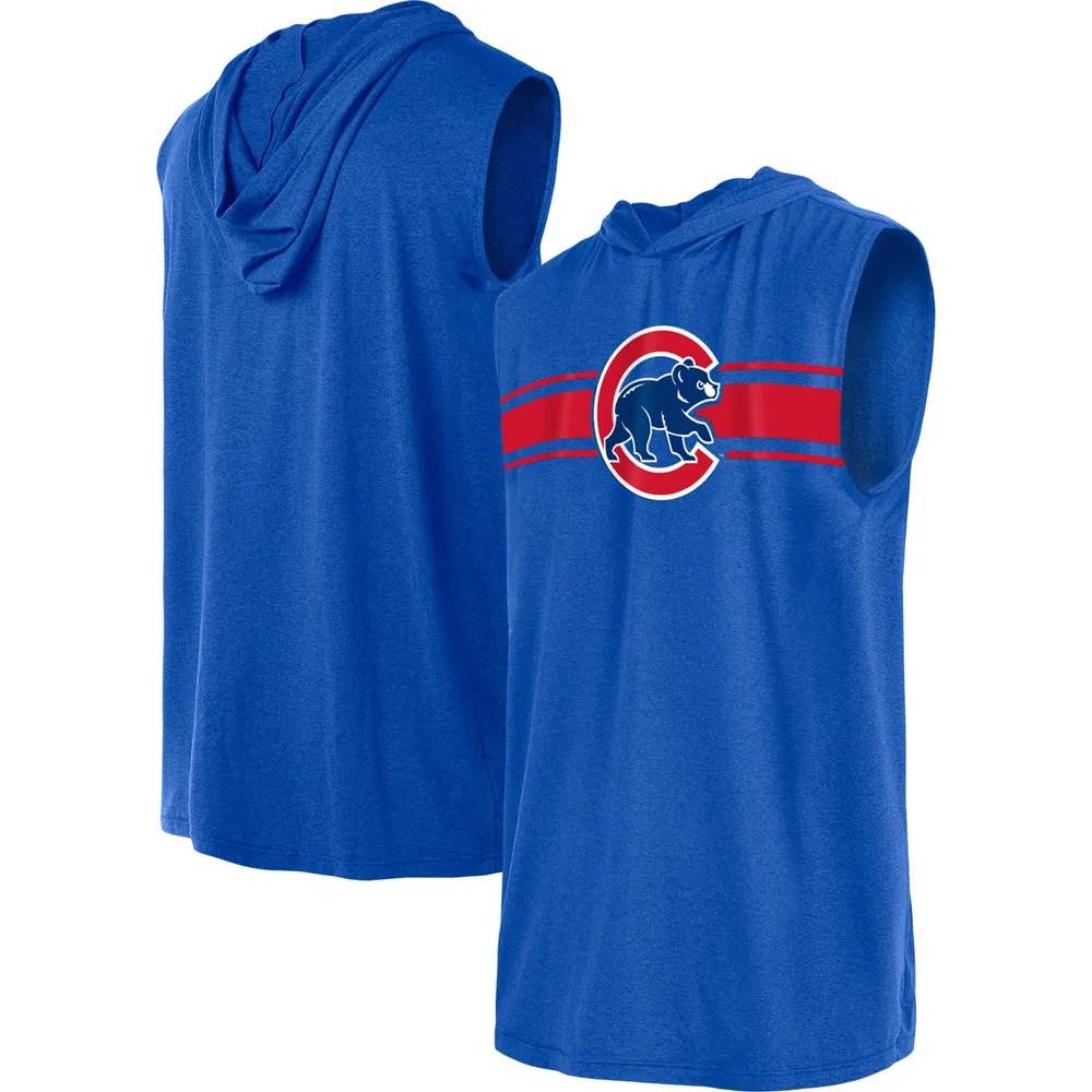 Lids Chicago Cubs New Era Sleeveless Pullover Hoodie - Royal