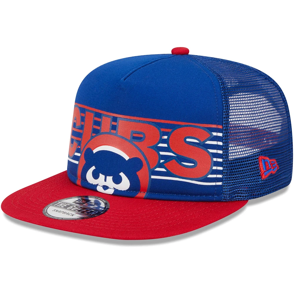 Casquette snapback de camionneur Speed ​​Golfer Royal Chicago Cubs New Era pour hommes