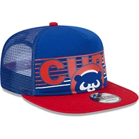 Casquette snapback de camionneur Speed ​​Golfer Royal Chicago Cubs New Era pour hommes