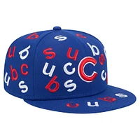 Casquette ajustée 59FIFTY Royal Chicago Cubs Team Confetti de New Era pour homme