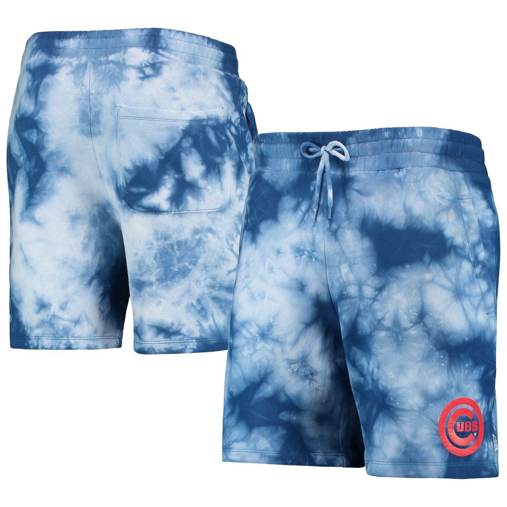 Men's New Era Royal Chicago Cubs Team Dye Shorts