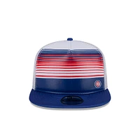 Casquette snapback A-Frame Trucker Team Horizon 9FIFTY Royal Chicago Cubs de New Era pour homme