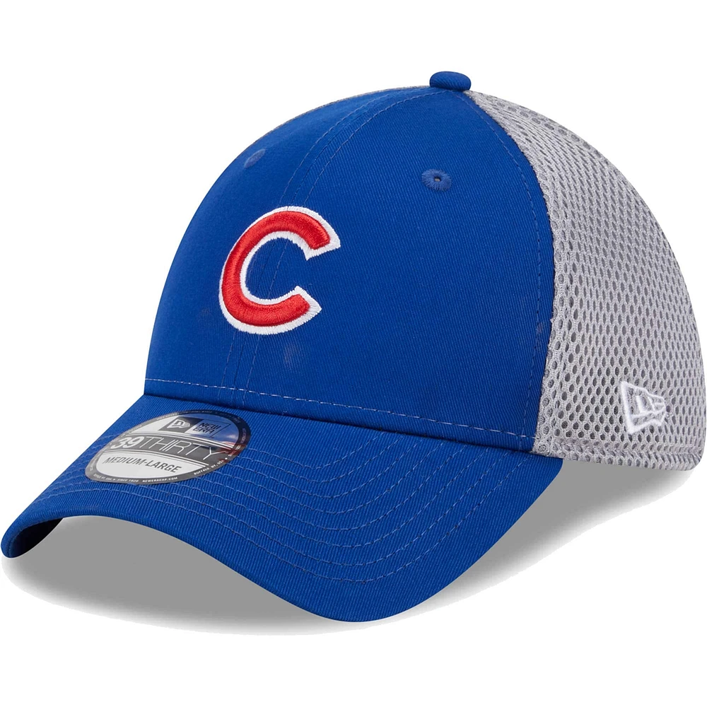 Casquette Flex New Era Royal Chicago Cubs Team Neo 39THIRTY pour homme