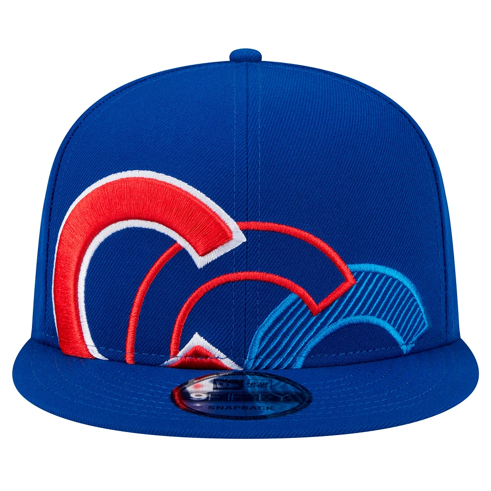 Men's New Era Royal Chicago Cubs Team Shadow 9FIFTY Snapback Hat