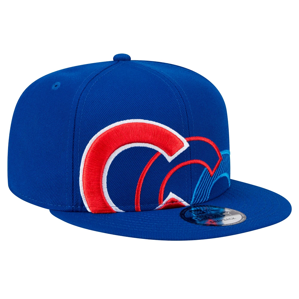 Men's New Era Royal Chicago Cubs Team Shadow 9FIFTY Snapback Hat