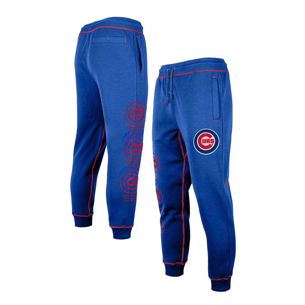 Pantalon de jogging fendu l'équipe des Cubs Chicago Royal New Era pour homme