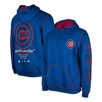 Men's New Era Royal Chicago Cubs Team Split Pullover Hoodie