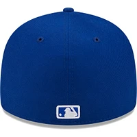 Men's New Era  Royal Chicago Cubs White Logo Low Profile 59FIFTY Fitted Hat