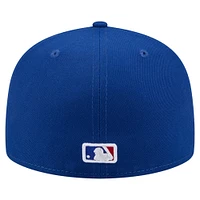 Men's New Era Royal Chicago Cubs Yarn Stitch 59FIFTY Fitted Hat
