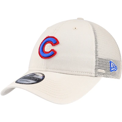 Casquette de camionneur réglable New Era Stone Chicago Cubs Game Day 9TWENTY pour hommes