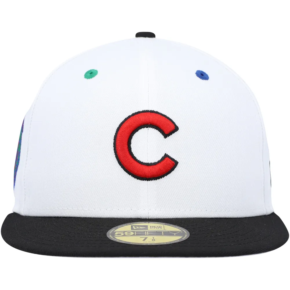 NWE CUBS WHITE MLB PRIMARY EYES 59FIFTY HATMENHIC