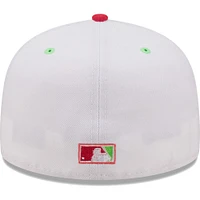 Men's New Era White/Coral Chicago Cubs 1990 MLB All-Star Game Strawberry Lolli 59FIFTY Fitted Hat