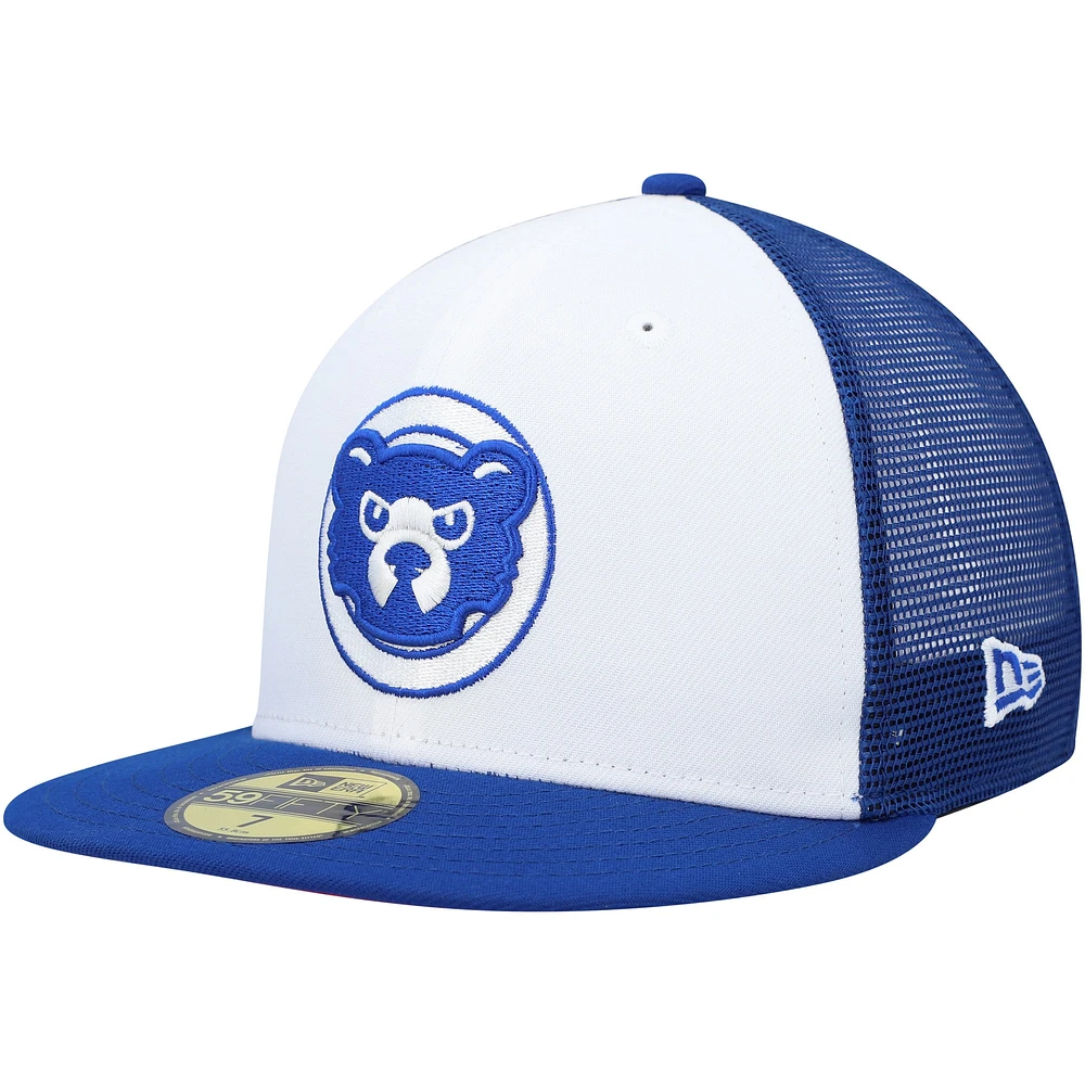 Men's New Era White/Royal Chicago Cubs 2023 On-Field Batting Practice 59FIFTY Fitted Hat