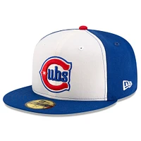 Men's New Era White/Royal Chicago Cubs Alternate Authentic Collection On-Field 59FIFTY Fitted Hat