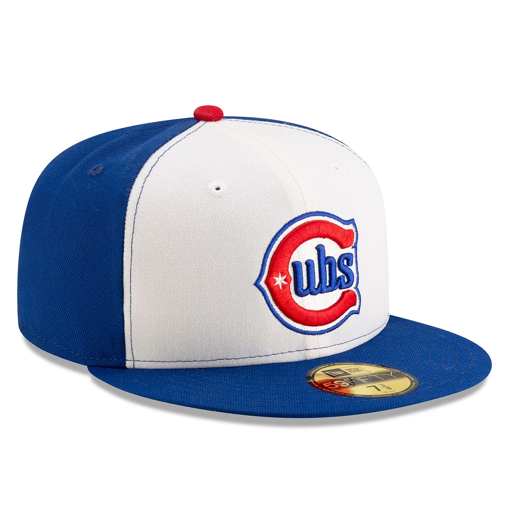 Men's New Era White/Royal Chicago Cubs Alternate Authentic Collection On-Field 59FIFTY Fitted Hat
