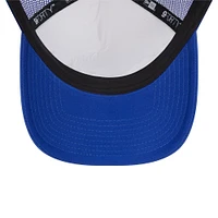 Men's New Era White/Royal Chicago Cubs Spring Training Circle Foam A-Frame 9FORTY Trucker Adjustable Hat