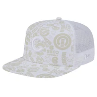 Casquette Snapback 9FIFTY Snapback A-Frame Trucker New Era pour hommes des Chicago Cubs avec logo Dunes