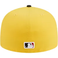 Casquette ajustée 59FIFTY grillée Chicago Cubs New Era pour homme, jaune/noir