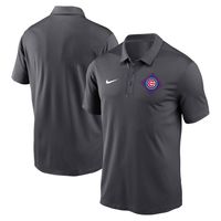 Men's Nike Anthracite Chicago Cubs Diamond Icon Franchise Performance Polo