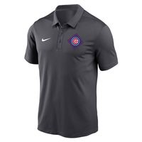 Men's Nike Anthracite Chicago Cubs Diamond Icon Franchise Performance Polo