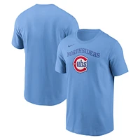 Men's Nike Baby Blue Chicago Cubs Alternate T-Shirt