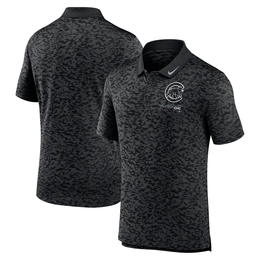 Polo Nike Chicago Cubs Next Level Performance pour homme - Noir