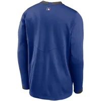 Chicago Cubs Nike Authentic Collection Thermal Crew Performance Pullover  Sweatshirt - Charcoal/Royal