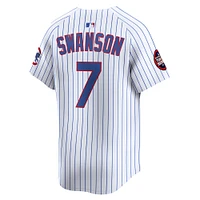 Maillot de joueur à domicile Nike Dansby Swanson blanc Chicago Cubs 2025 MLB World Tour : Tokyo Series pour homme