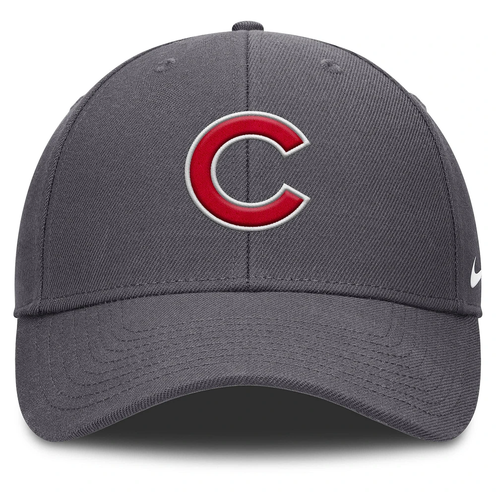 Casquette ajustable Nike Chicago Cubs Club Performance pour homme, gris