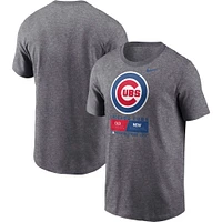 Men's Nike  Heather Charcoal Chicago Cubs 2023 MLB World Tour: London Series T-Shirt