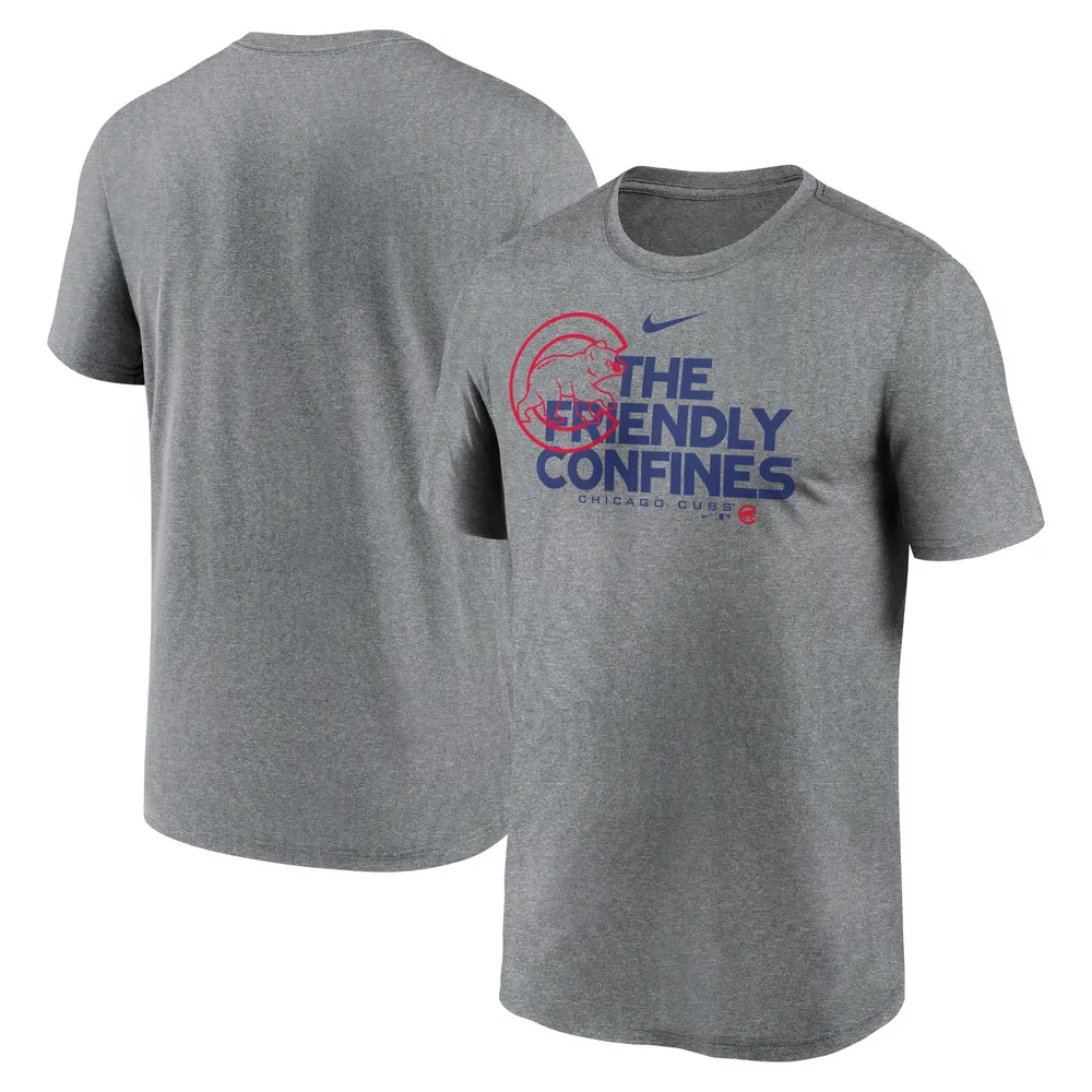 Fanatics Men's Big and Tall Heathered Gray Chicago Cubs