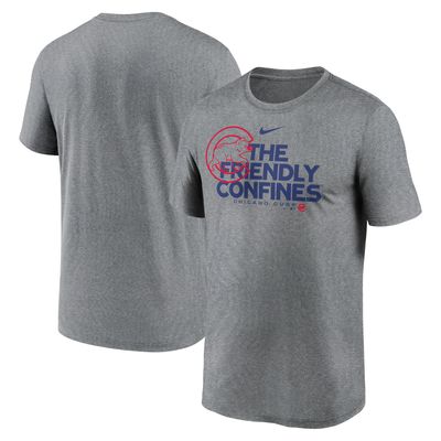 Men's Nike Heathered Charcoal Chicago Cubs Local Rep Legend Performance T-Shirt