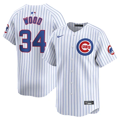 Men's Nike Kerry Wood White Chicago Cubs Home Limited Player Jersey