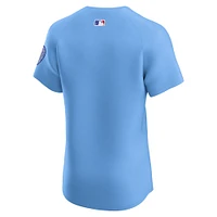 Maillot Nike bleu clair pour homme, 2e remplaçant élite des Chicago Cubs
