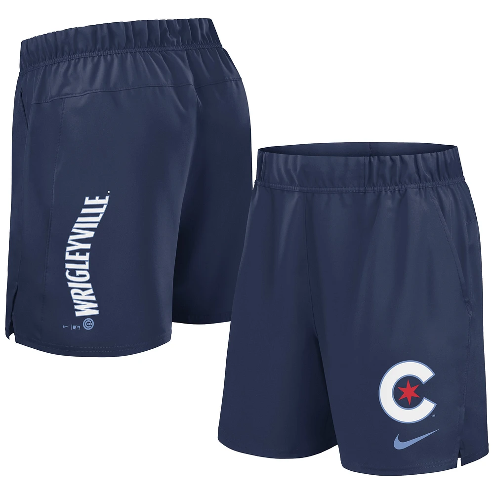 Men's Nike Navy Chicago Cubs 2024 City Connect Woven Victory Performance Shorts