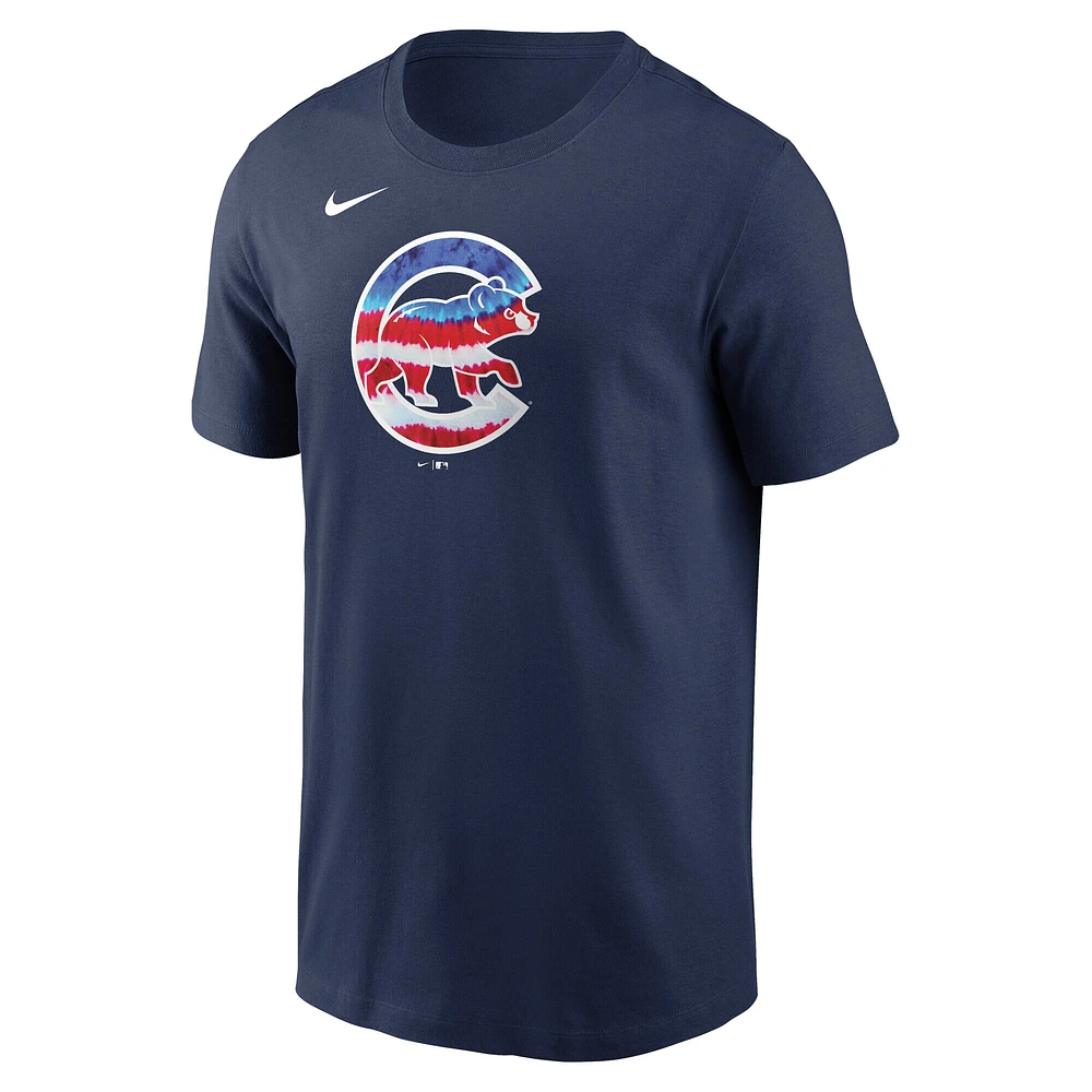 T-shirt Nike Americana bleu marine des Chicago Cubs pour homme