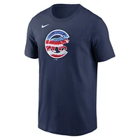 T-shirt Nike Americana bleu marine des Chicago Cubs pour homme