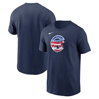 T-shirt Nike Americana bleu marine des Chicago Cubs pour homme