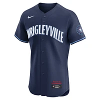 Maillot Nike bleu marine Chicago Cubs City Connect Elite pour homme