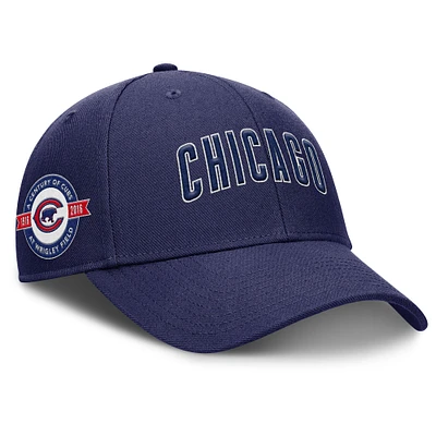 Casquette ajustable Nike Rise Gaberdine pour homme, bleu marine