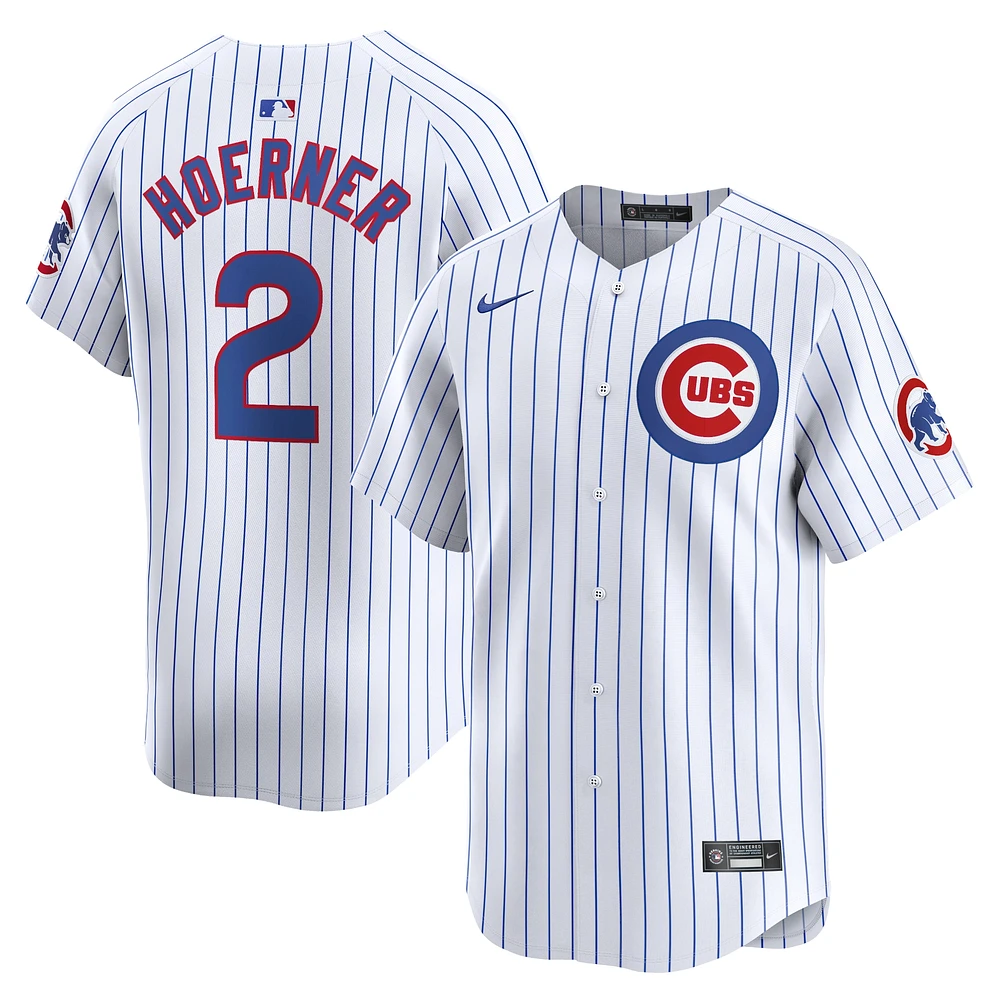 Men's Nike Nico Hoerner White Chicago Cubs Home Limited Player Jersey